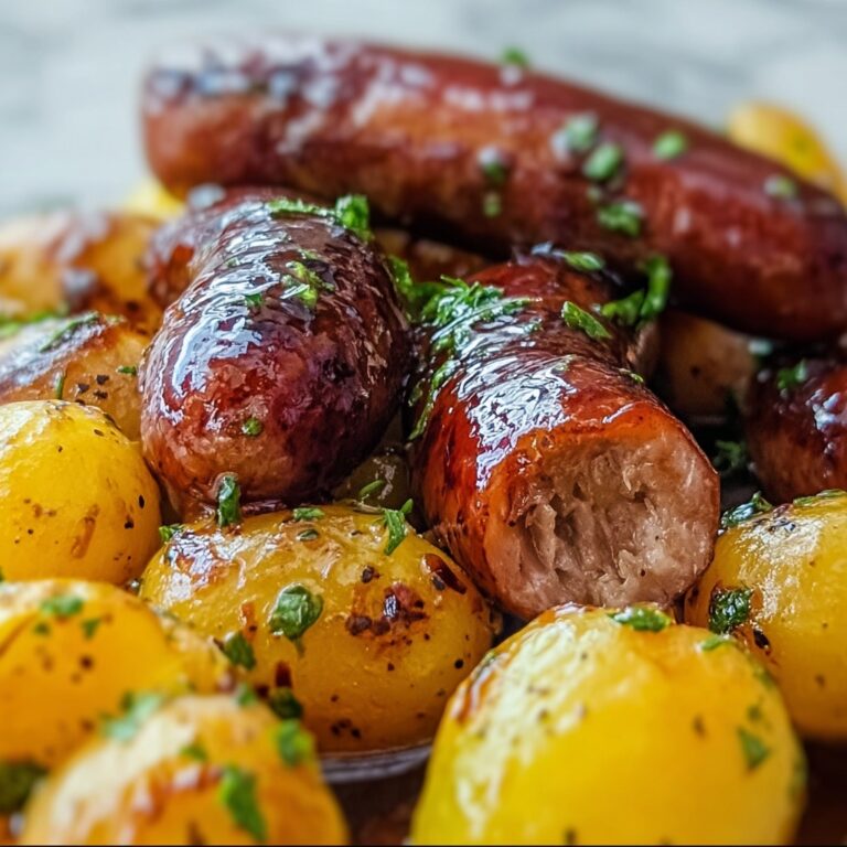 Sweet and Savory Glazed Sausage and Potatoes Recipe