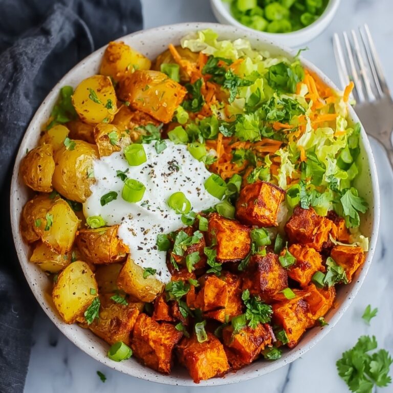 Buffalo Bites Bowl with Crispy Potatoes & Shaved Brussels Recipe