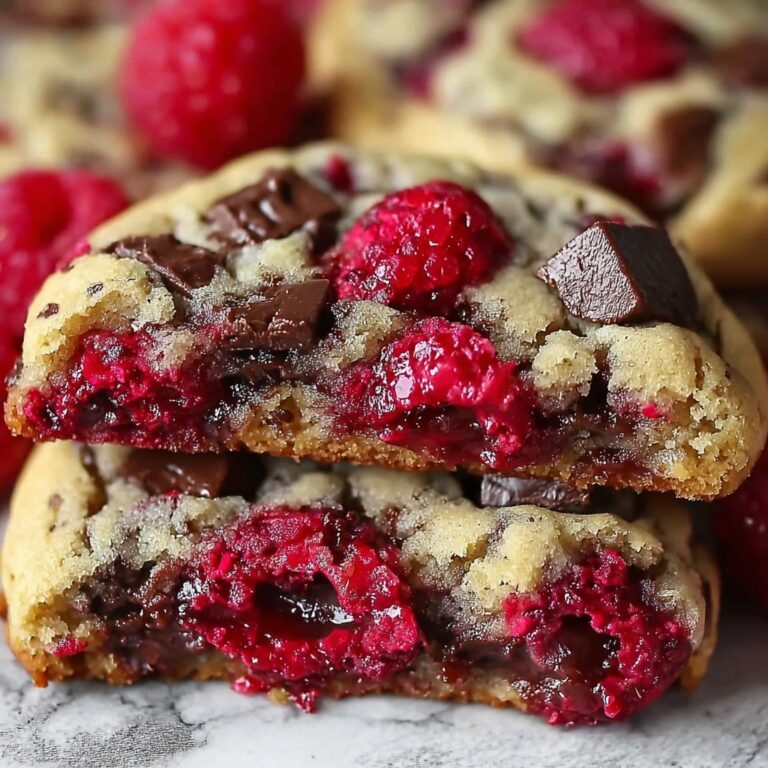 Raspberry Chocolate Chunk Cookies Recipe
