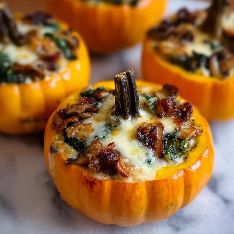 Sausage, Rice, and Cranberry Stuffed Mini Pumpkins Recipe