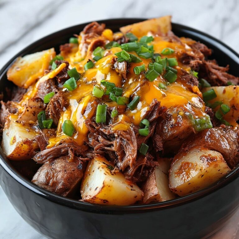 Crockpot Loaded Steak and Potato Bake Recipe