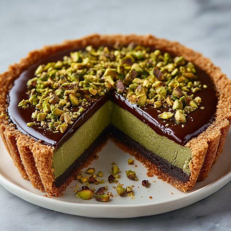 Chocolate Pistachio Ganache Tart Recipe