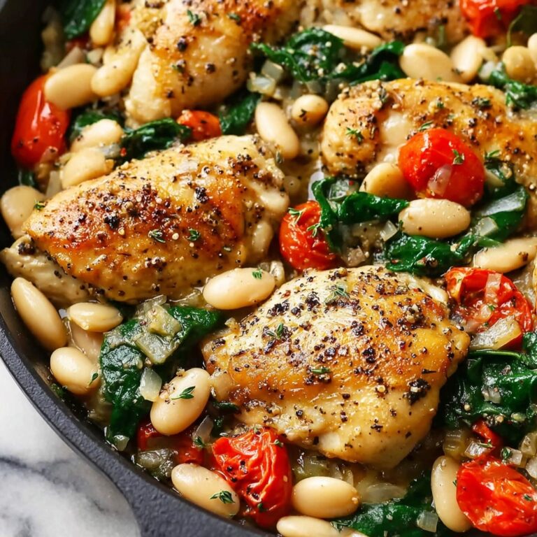 Herbed Chicken with Cannellini Beans Recipe
