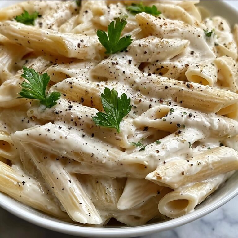White Sauce Penne Pasta Recipe