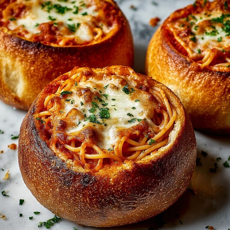 Spaghetti Garlic Bread Bowls: A Delicious Twist on Classic Comfort Food Recipe