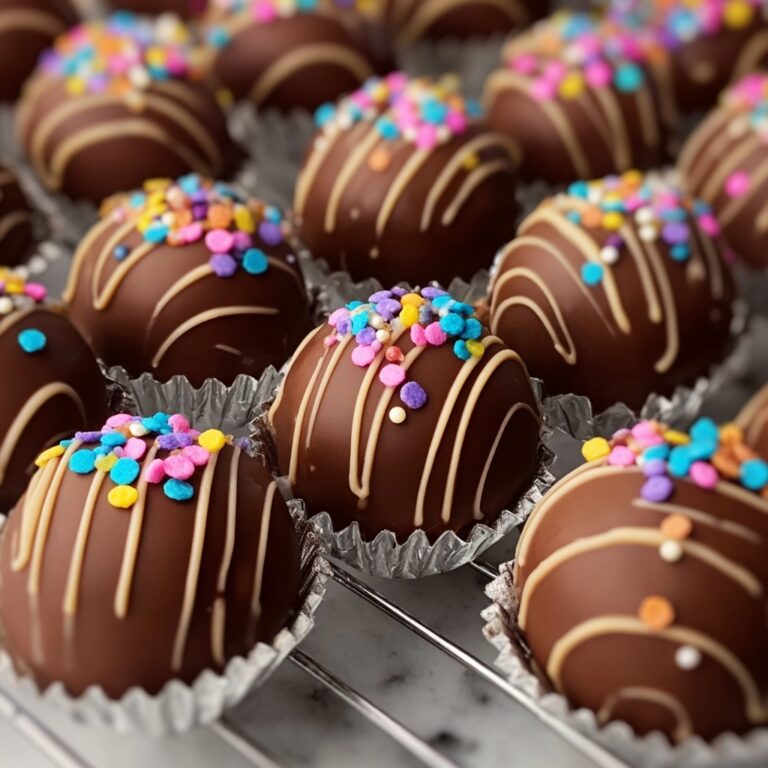 Chocolate-Covered Christmas Cake Puffs Recipe