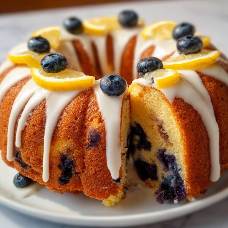 Lemon Blueberry Bundt Cake Recipe