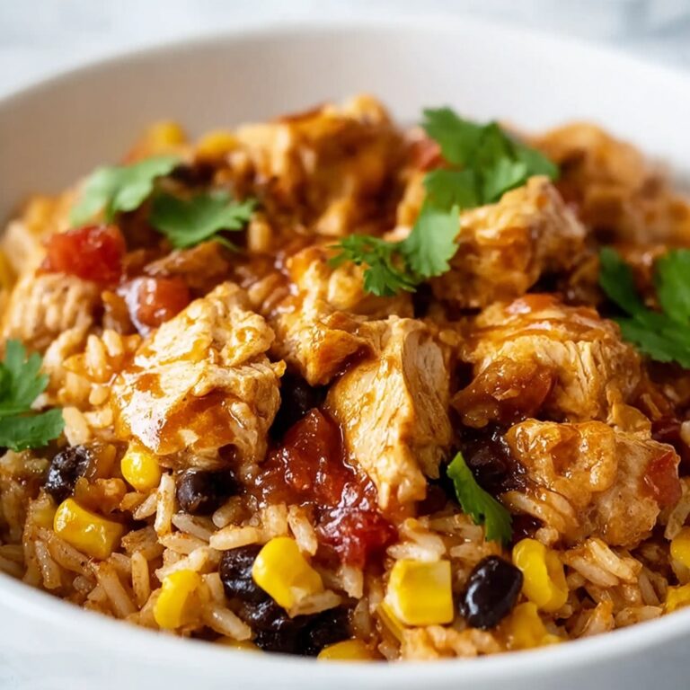 Crockpot Fiesta Chicken and Rice Recipe