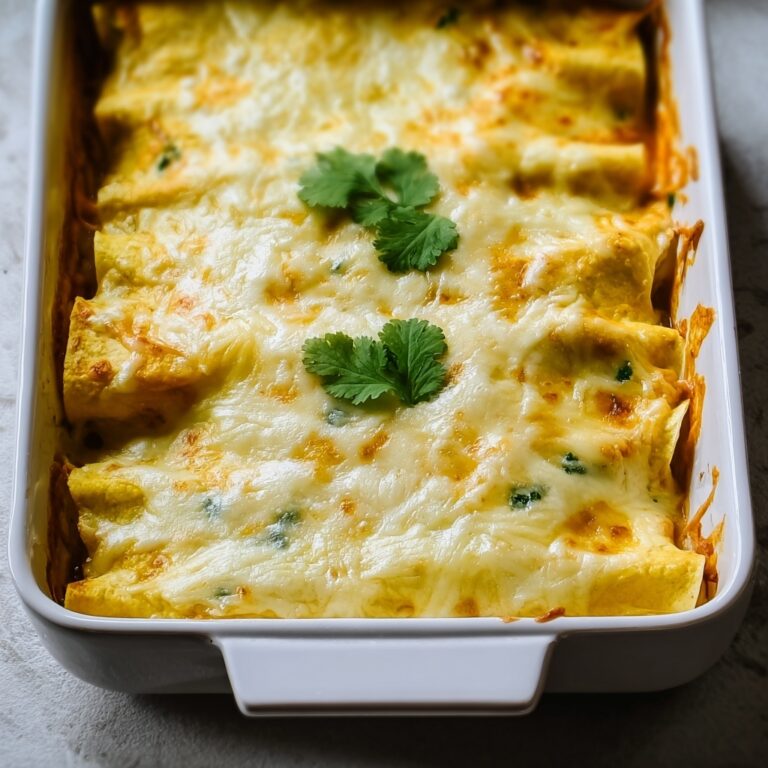 Green Chile and Chicken Mock Enchilada Casserole Recipe