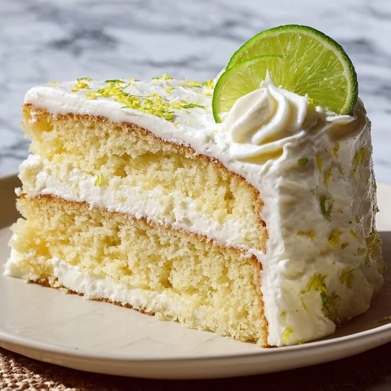 Key Lime Cake with Key Lime Cream Cheese Frosting Recipe