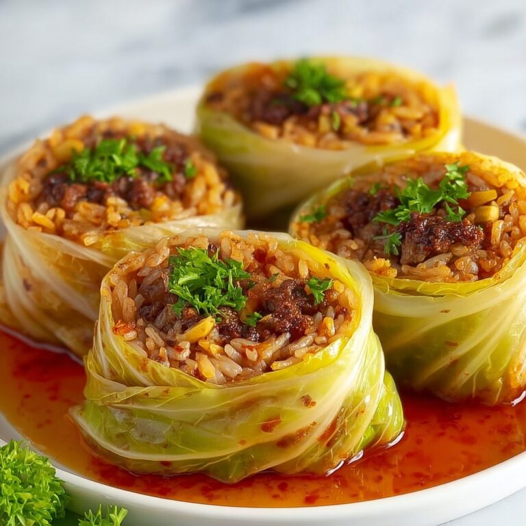 Stuffed Cabbage Rolls in Tomato Sauce Recipe