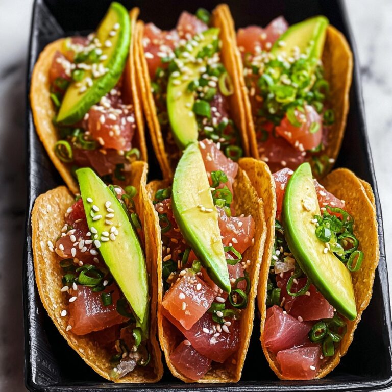 Spicy Tuna Tartare Wonton Tacos Recipe