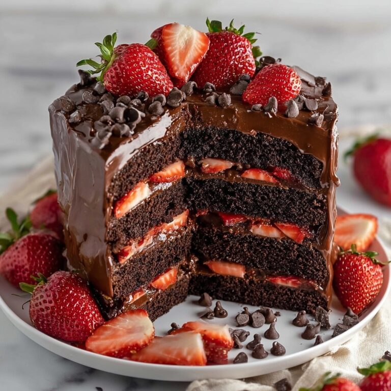 Chocolate Covered Strawberry Cake Recipe
