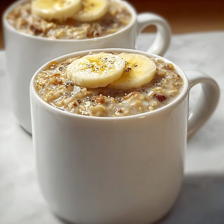 Simple Banana Oatmeal Mug Dessert Recipe