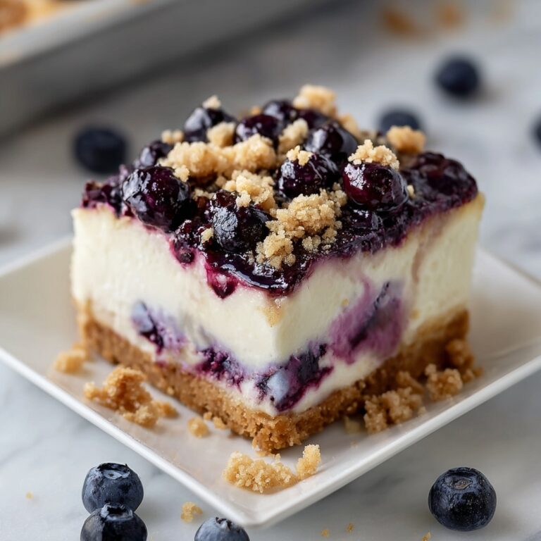 Lavender and Blueberry Cheesecake Bars Recipe