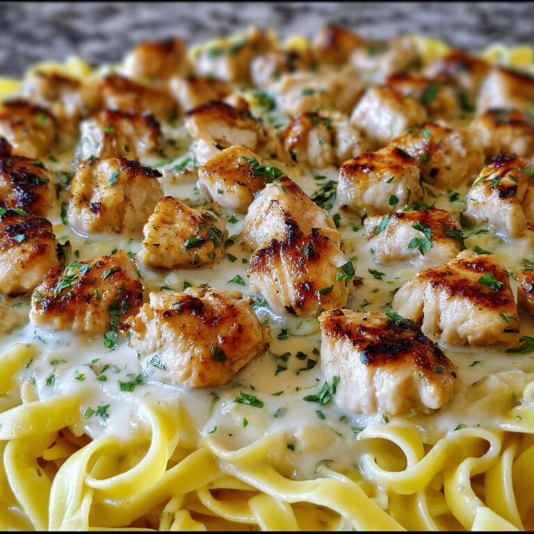 Chicken Bites with Creamy Parmesan Pasta Recipe