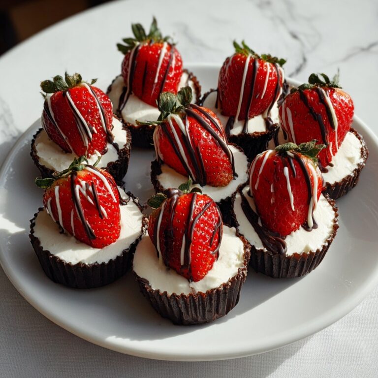 Chocolate Covered Cheesecake Strawberries Recipe