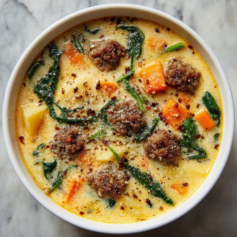 Creamy Parmesan Italian Sausage Soup Recipe