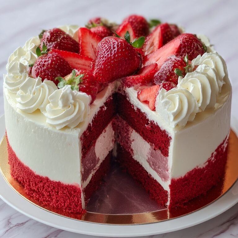 Red Velvet Strawberry Cheesecake Recipe