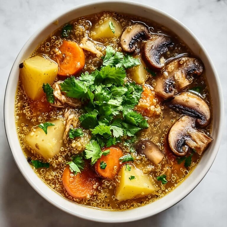 Hearty Mushroom Quinoa Soup Recipe