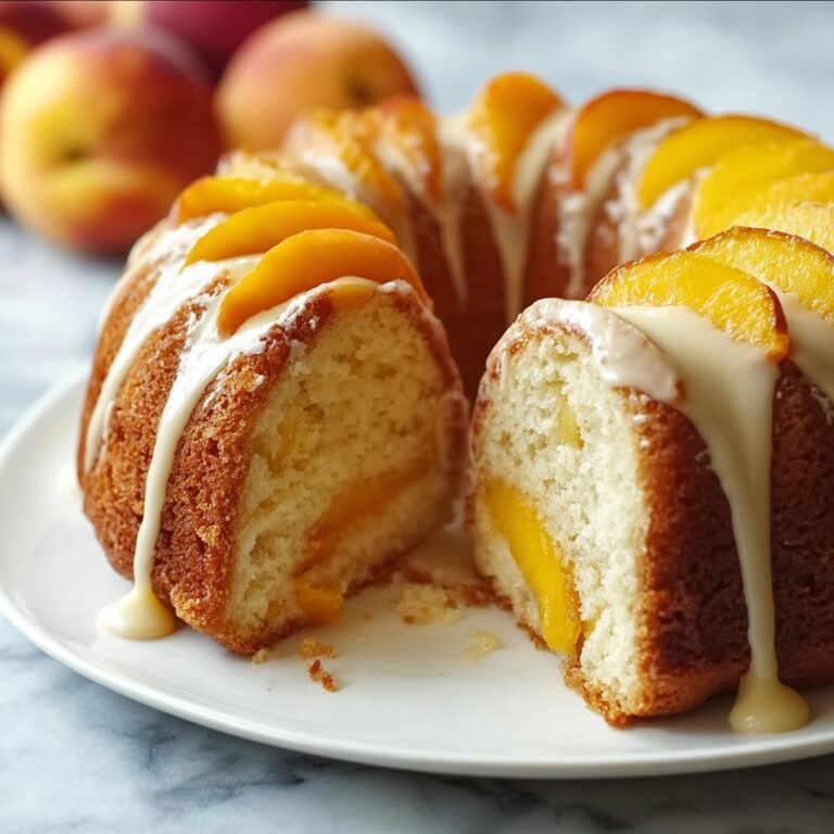 Peach Buttermilk Pound Cake Recipe