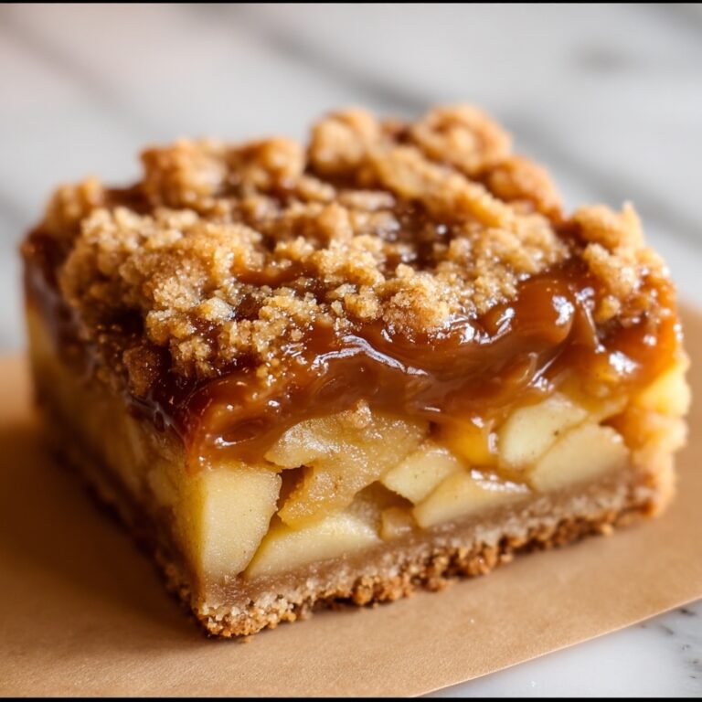 Salted Caramel Apple Crisp Bars Recipe