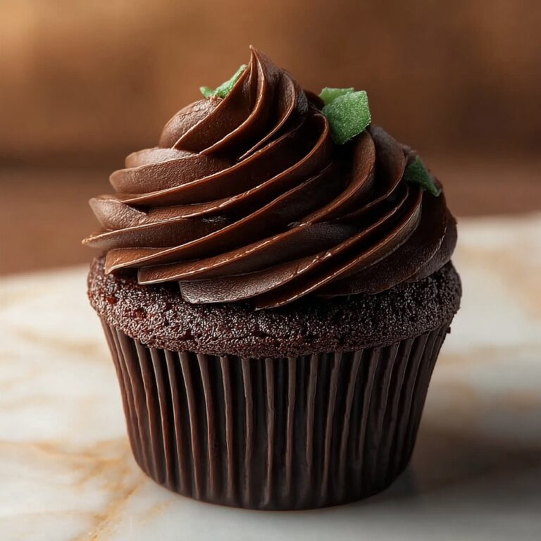 Double Chocolate Cupcakes with Rich Ganache and Fudge Frosting Recipe