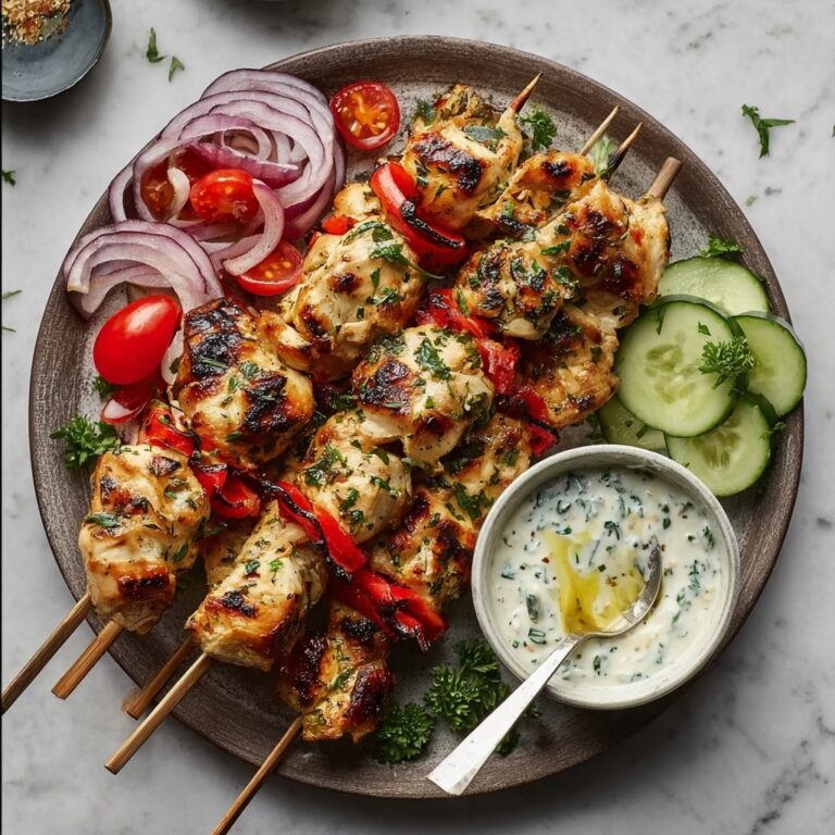 Traditional Greek Chicken Souvlaki Recipe