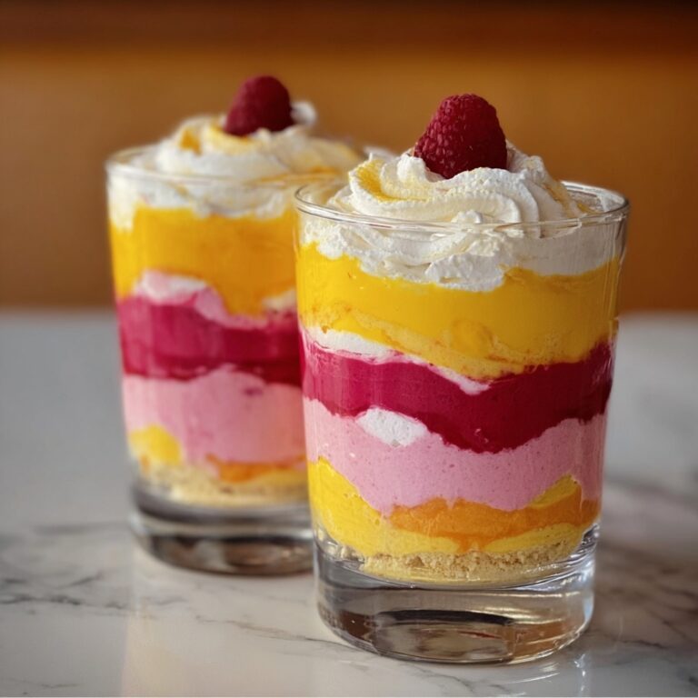 Layered Raspberry and Mango Sundae Recipe