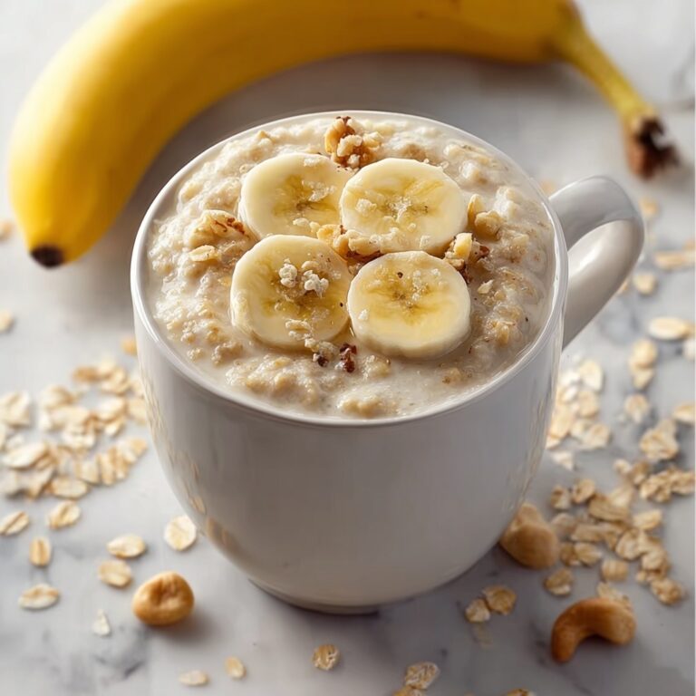 Banana Oat Microwave Mug Cake Recipe