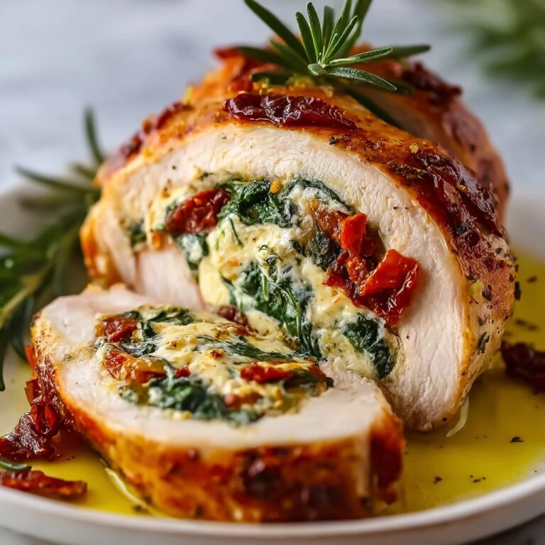 Stuffed Chicken Breast with Spinach and Cheese Recipe