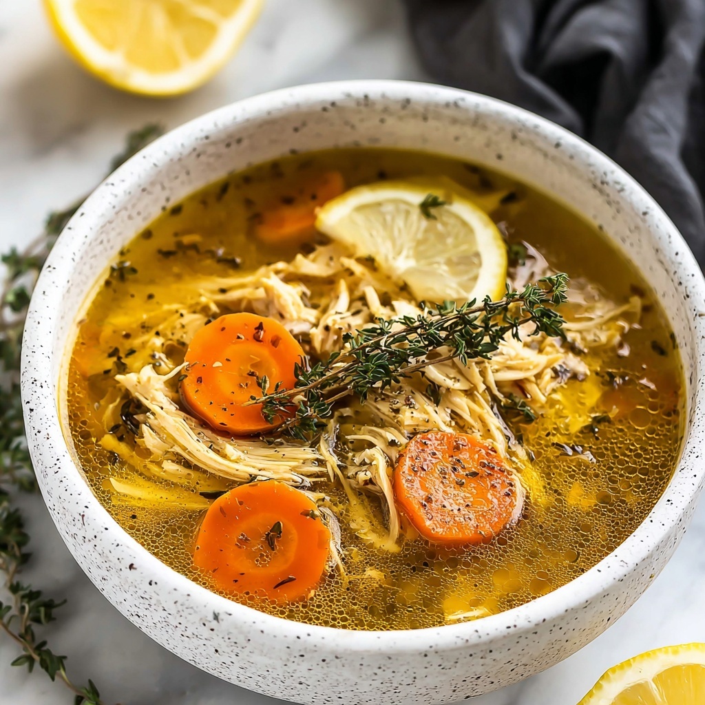 Lemon Chicken Soup with Orzo and Fresh Citrus Recipe - Recipe Image