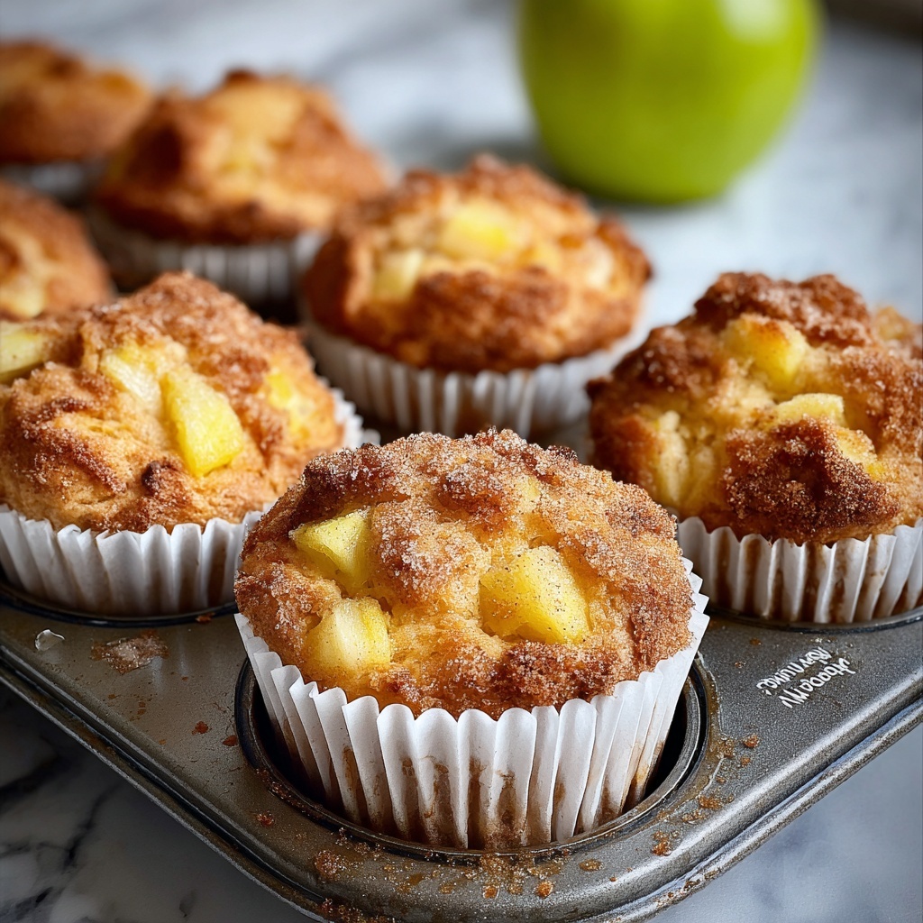 Easy Apple Sour Cream Muffins Recipe - Recipe Image