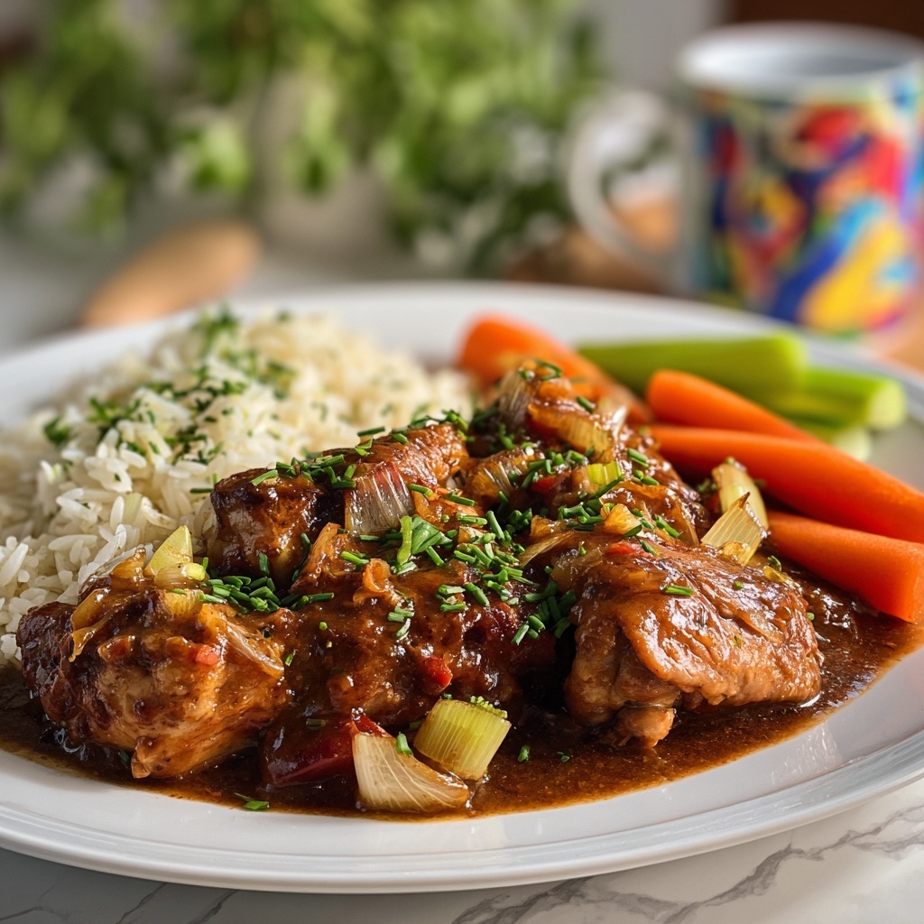 Brown Stew Chicken Recipe - Recipe Image
