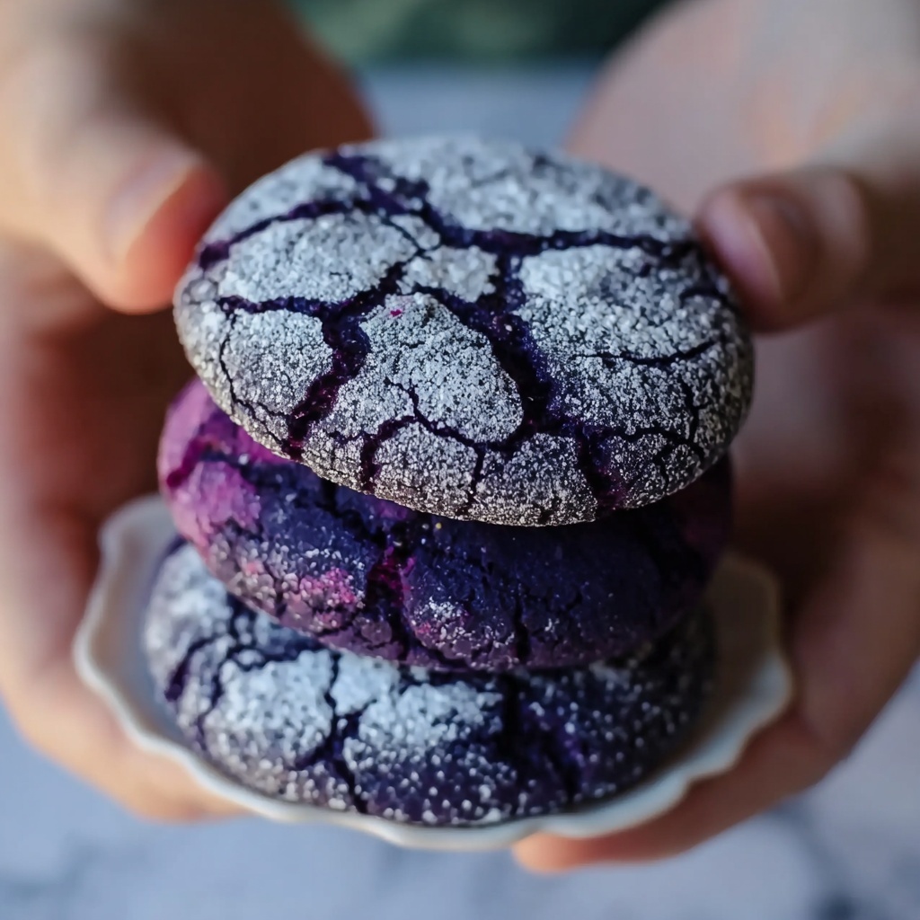 Blueberry Crinkle Cookies Recipe - Recipe Image