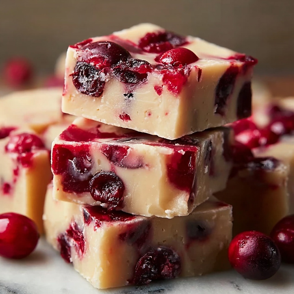 Cranberry Orange Fudge Recipe - Recipe Image