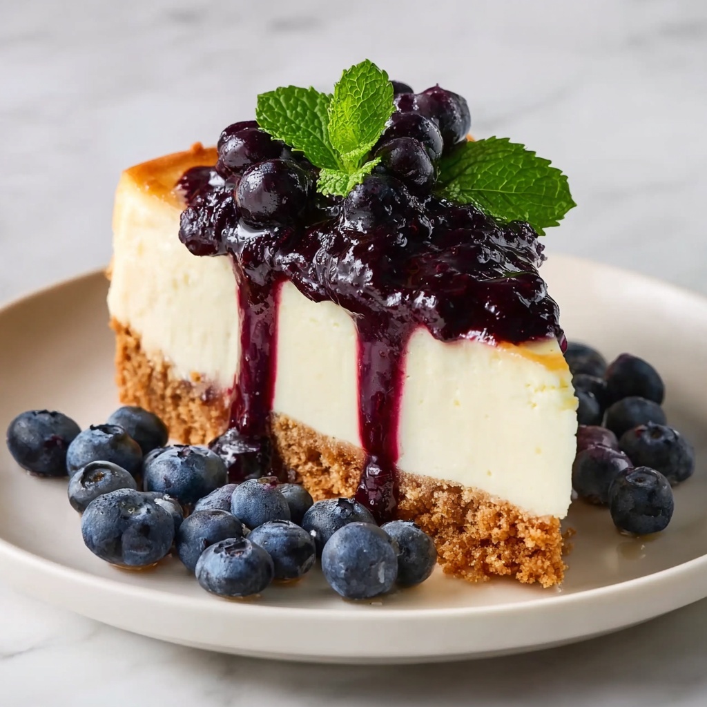 No-Bake Blueberry Cheesecake Recipe - Recipe Image