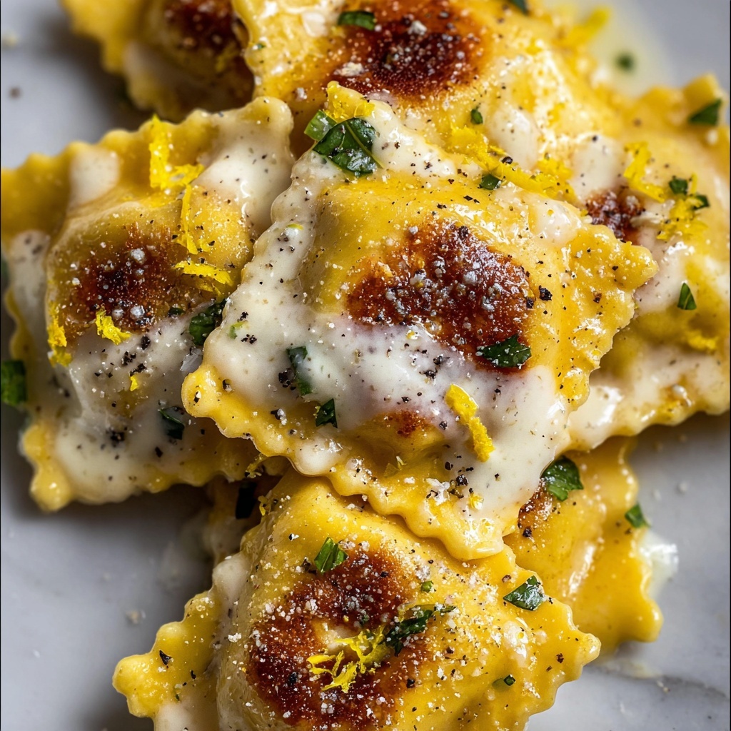 Brown Butter and Lemon Toasted Skillet Ravioli Recipe - Recipe Image