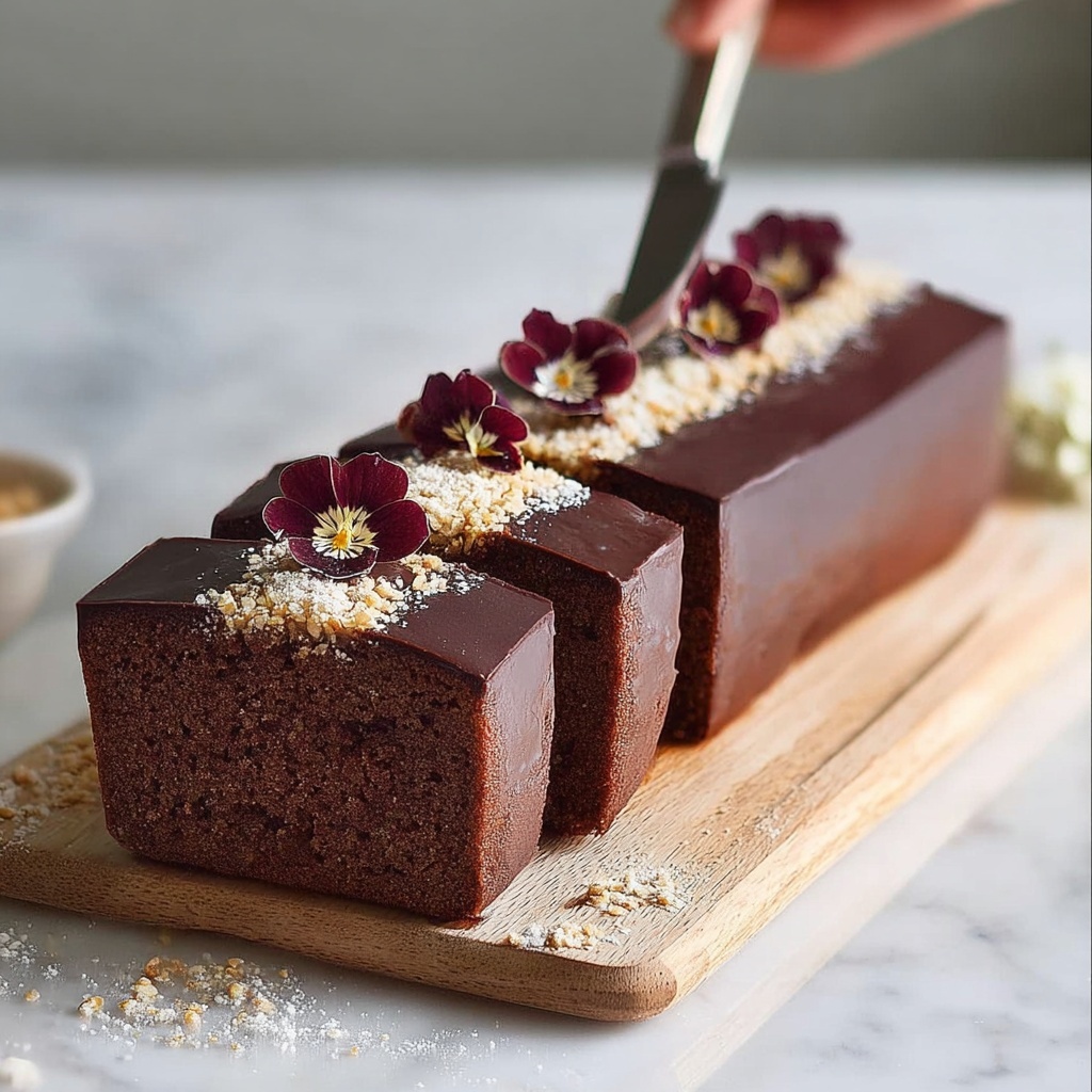 Chocolate Terrine Cake with Rich Chocolate Ganache and Raspberries Recipe - Recipe Image