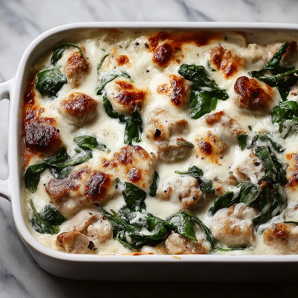 Chicken and Spinach Casserole with Cream Cheese Recipe - Recipe Image