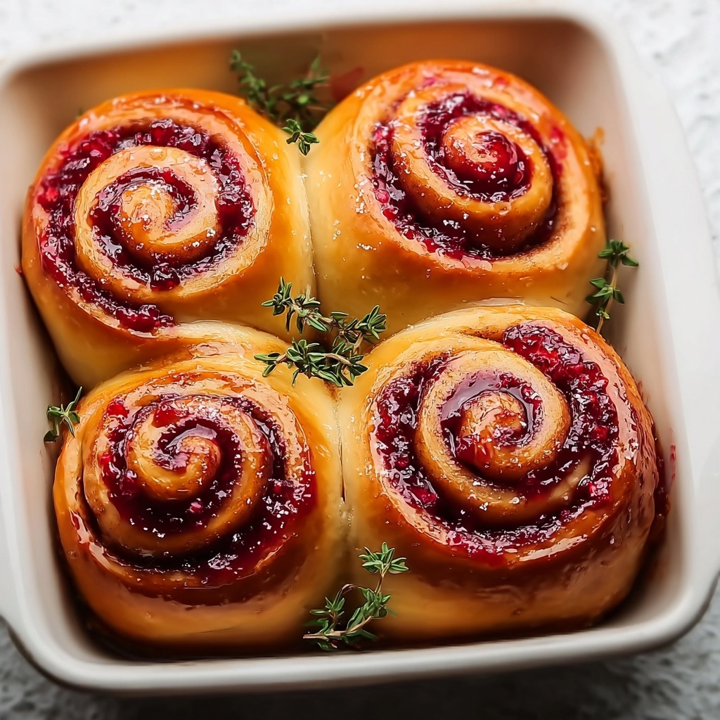 Cranberry Orange Sweet Rolls Recipe - Recipe Image
