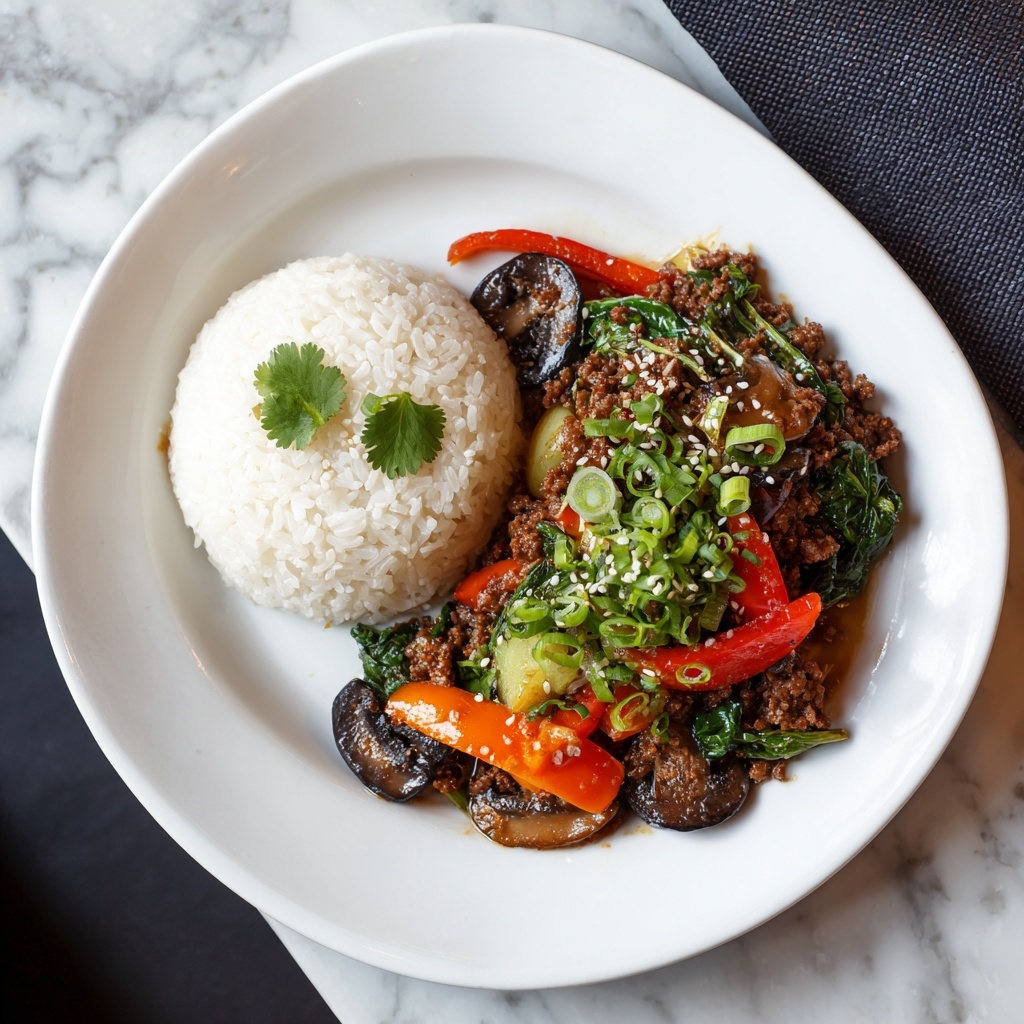 Savory Asian-Style Ground Chicken Stir-Fry Recipe - Recipe Image