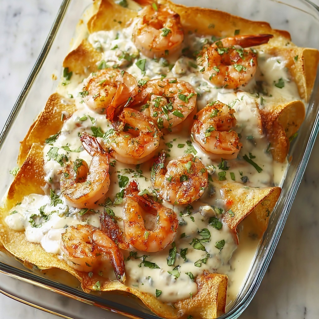 Roasted Shrimp Enchiladas with Jalapeño Cream Sauce Recipe - Recipe Image