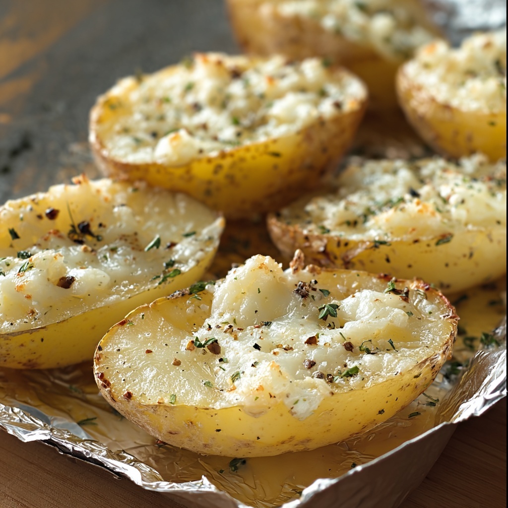 Parmesan Baked Potato Wedges Recipe - Recipe Image