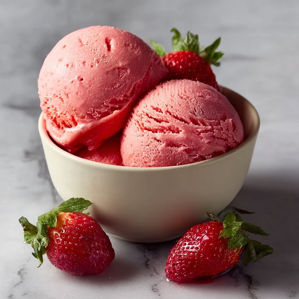 Mango Strawberry Sorbet Recipe - Recipe Image
