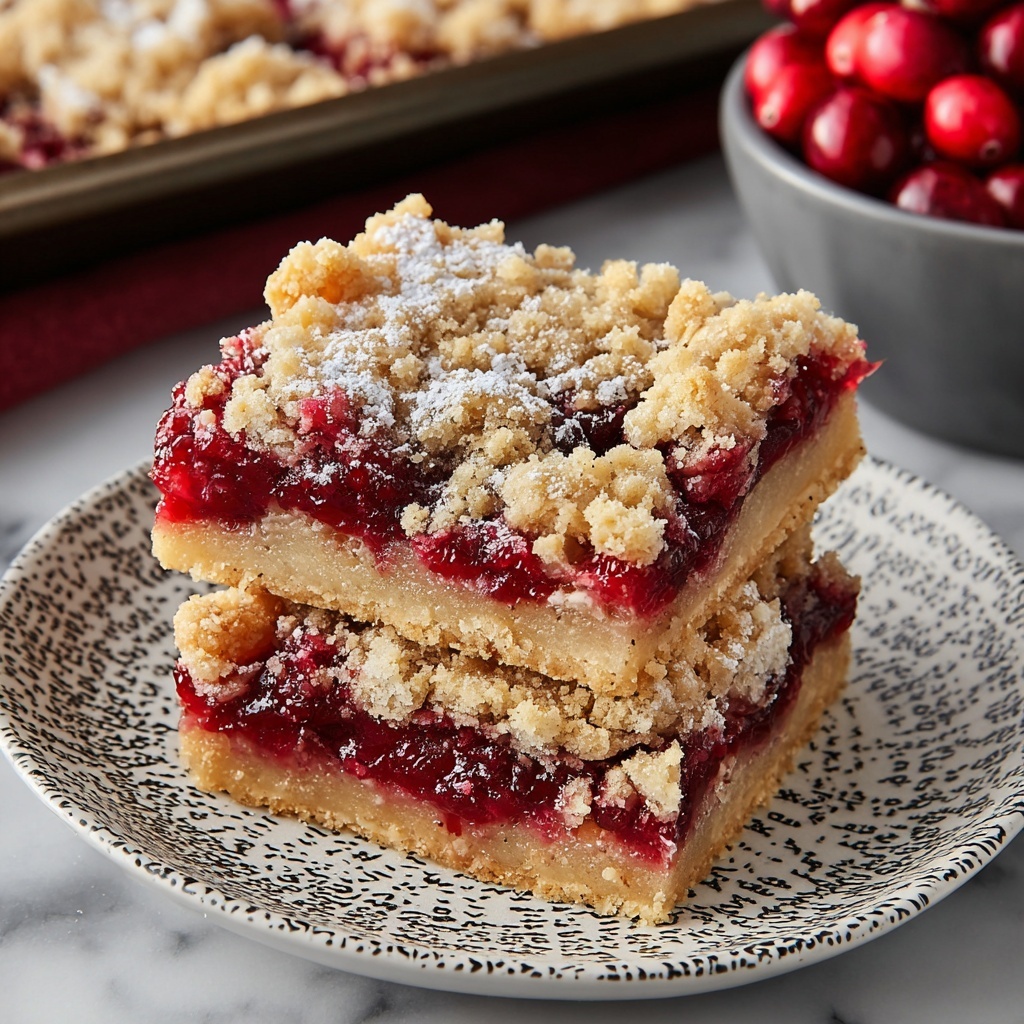 Cranberry Bars Recipe - Recipe Image