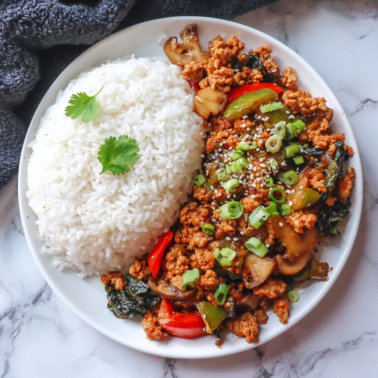 Savory Asian-Style Ground Chicken Stir-Fry Recipe
