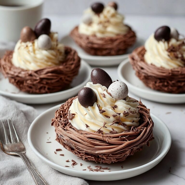 Delightful Chocolate Meringue Easter Nests Recipe